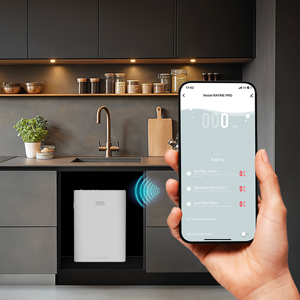 Vestel Rafine Pro Su Arıtma Cihazı WI-FI Özelliği